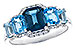 C310-20989: LDS RG 2.15 TW BLUE TOPAZ 2.30 TGW