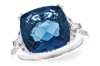 C310-21898: LDS RG 9.00 LONDON BLUE TOPAZ 9.25 TGW (12MM LBT)