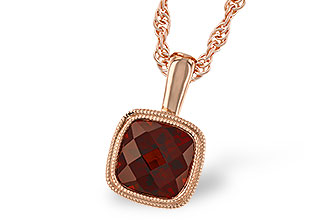 C310-23726: NECKLACE 1.22 CT GARNET