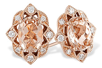 C310-24626: EARR .80 MORGANITE .89 TGW (6x4MM MORG)
