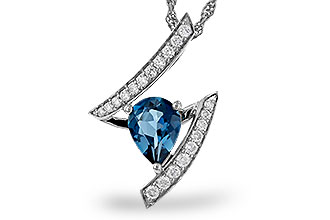 C311-10035: NECK 1.04 LONDON BLUE TOPAZ 1.23 TGW (8x6MM)