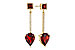 C311-10926: EARRINGS 2.70 TW GARNET 2.77 TGW