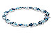 C311-10971: BRACELET 12.20 BLUE TOPAZ 12.50 TGW (7")