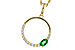 C311-11844: NECKLACE .19 EMERALD .34 TGW