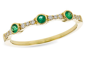 C311-11862: LDS WED RG .11 EMERALD .20 TGW