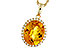 C311-11880: NECKLACE 3.85 CITRINE 4.07 TGW (12x10MM OV)