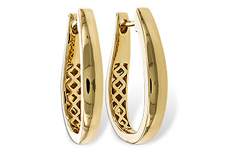 C311-14626: GOLD EARRINGS (22MM)