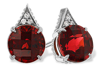 C311-15480: EARR 2.08 TW GARNET 2.10 TGW (6MM RD)