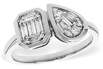 C311-16435: LDS DIA RG .17 TW BAGUETTE .25 TW
