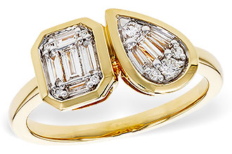 C311-16435: LDS DIA RG .17 TW BAGUETTE .25 TW