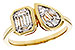 C311-16435: LDS DIA RG .17 TW BAGUETTE .25 TW
