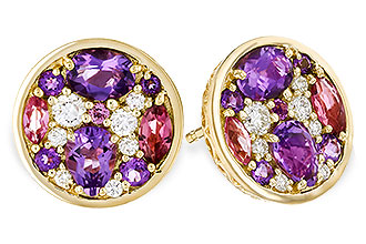 C311-17362: EARR .82 TW SEMI-PRECIOUS (P.TOUR, AMY) .98 TGW