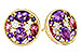 C311-17362: EARR .82 TW SEMI-PRECIOUS (P.TOUR, AMY) .98 TGW