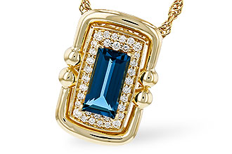 C312-00044: NECK .84 LONDON BLUE TOPAZ .96 TGW (8x4MM LBT)