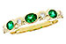 C312-00071: LDS WED RG .43 EMERALD .56 TGW