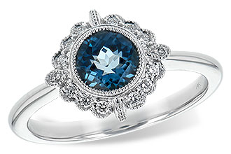 D225-64580: LDS RG .93 BLUE TOPAZ 1.05 TGW