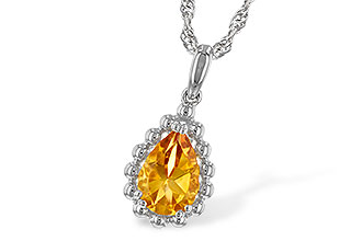D225-67344: NECKLACE 1.06 CT CITRINE