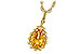D225-67344: NECKLACE 1.06 CT CITRINE