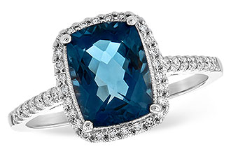 D225-71898: LDS RG 2.42 LONDON BLUE TOPAZ 2.62 TGW