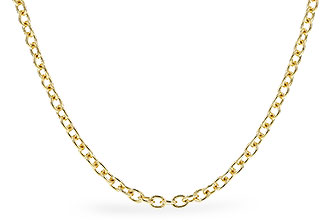 D310-24580: CABLE CHAIN (24IN, 1.3MM, 14KT, LOBSTER CLASP)