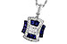 D310-25471: NECK .85 TW SAPPHIRE 1.10 TGW