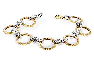 D310-25480: PLAIN GOLD BRACELET (7.25")