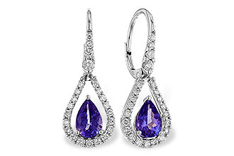 D311-10044: EARR 1.48 TW TANZANITE 1.98 TGW (7x5 PEAR)