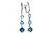 D311-10071: EARRINGS 2.41 TW BLUE TOPAZ 2.45 TGW