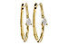 D311-10953: EARRINGS .45 TW PEAR DIAMONDS