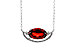 D311-10971: NECKLACE 1.94 GARNET 2.08 TGW (10x6MM GAR / 18")
