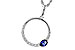 D311-11835: NECKLACE .28 SAPPHIRE .43 TGW