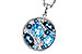 D311-12762: NECKLACE 2.31 TW BLUE TOPAZ 2.48 TGW