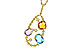 D311-12771: NECKLACE 3.04 TW SEMI-PREC 3.14 TGW (BT,AMY,CIT)