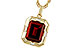 D311-12789: NECKLACE 3.65 GARNET 3.82 TGW (10x8MM GAR)