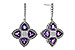 D311-13644: EARRINGS 1.41 AMETHYST 1.50 TGW