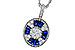 D311-15535: NECKLACE .56 TW SAPPHIRE .80 TGW