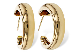 D311-16389: GOLD EARRINGS (20MM)