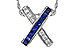 D311-17307: NECKLACE .60 TW SAPPHIRE .77 TGW