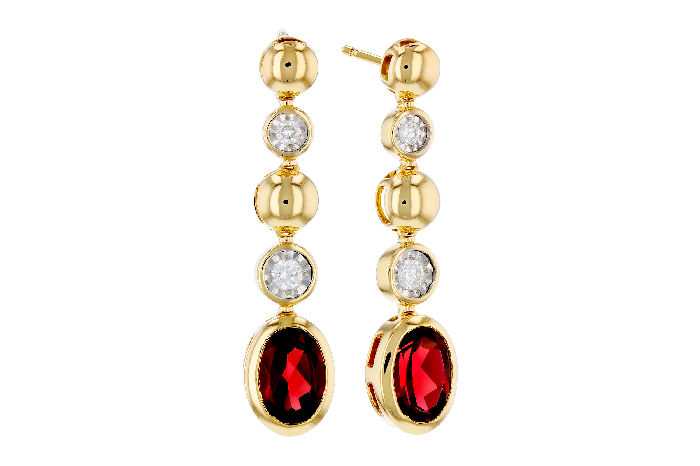 D312-00980: EARRINGS 1.76 TW GARNET 1.86 TGW