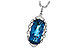 E226-55462: NECK 6.70 LONDON BLUE TOPAZ 6.81 TGW