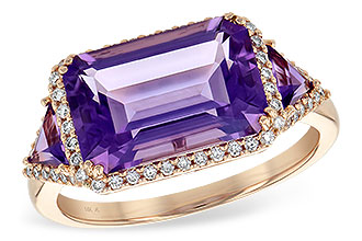 E226-55498: LDS RG 3.48 TW AMETHYST 3.70 TGW (12x8MM)