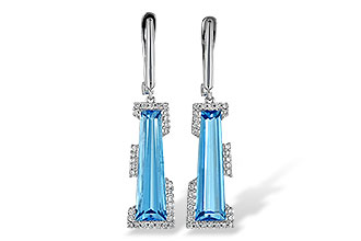 E226-55535: EARR 6.12 TW BLUE TOPAZ 6.33 TGW