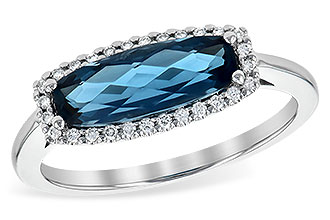 E226-59171: LDS RG 1.79 LONDON BLUE TOPAZ 1.90 TGW