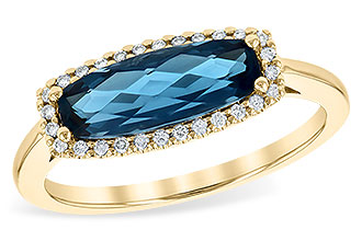 E226-59171: LDS RG 1.79 LONDON BLUE TOPAZ 1.90 TGW
