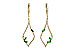 E226-60080: EARR .42 GREEN GARNET .77 TGW