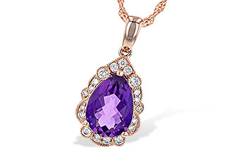 E226-61844: NECKLACE 1.53 AMETHYST 1.68 TGW (10x7 PS)