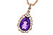 E226-61844: NECKLACE 1.53 AMETHYST 1.68 TGW (10x7 PS)