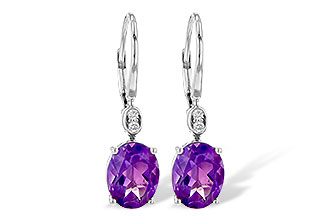 E226-62735: EARR 2.85 TW AMETHYST 2.90 TGW (9x7MM AMY)