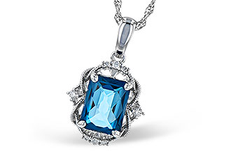 E309-30035: NECK 1.68 LONDON BLUE TOPAZ 1.73 TGW (8x6MM LBT)