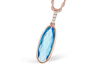 E309-30062: NECK 1.90 BLUE TOPAZ 1.93 TGW